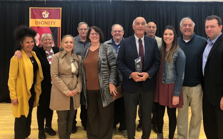 Frank Sergi with friends and relatives at Father Tom Day