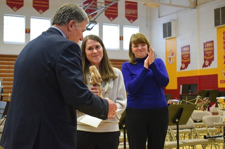Mrs. Amy Fix with archdiocese representatives